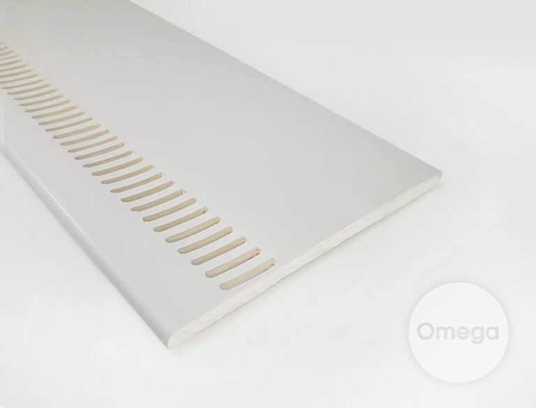 General purpose board vented 225mm x 9mm x 5m Fascias, soffits PVC