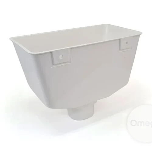 square line half round hopper