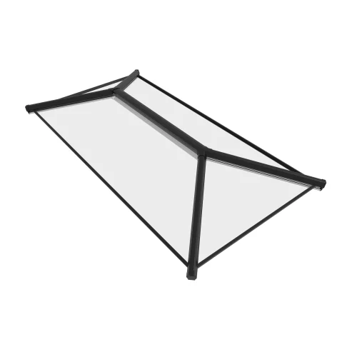 Crystal Aluminium  Skylight Roof Black Ext White Int 1500mmx1000mm