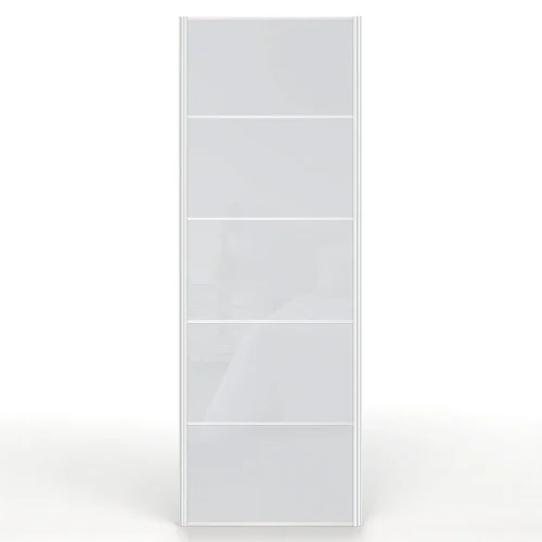 Flat-Pack Light Grey Gloss Sliding Wardrobe Door (650x2000mm)