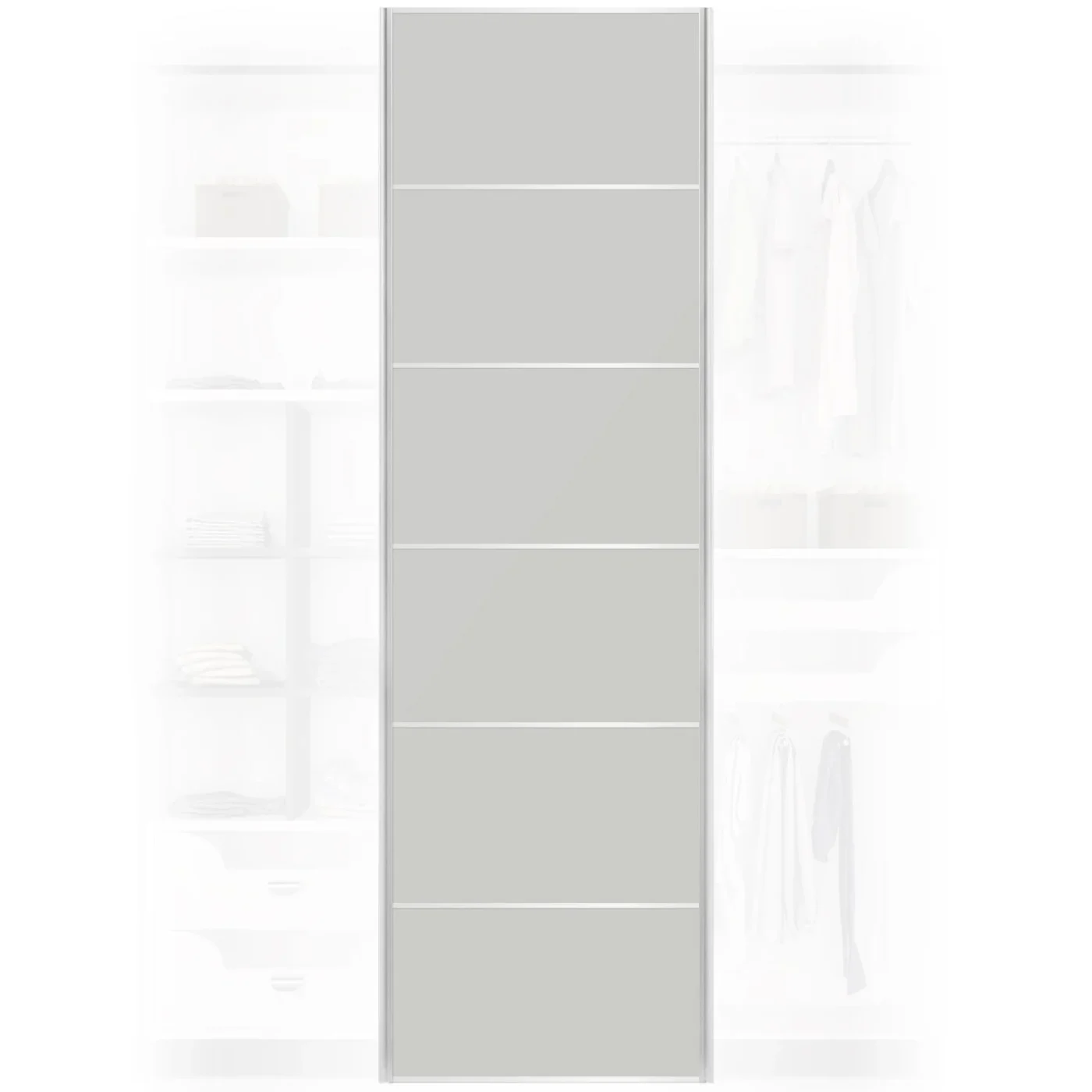 Discounted Flat-Pack Gloss Sliding Wardrobe Door (650x2400mm)
