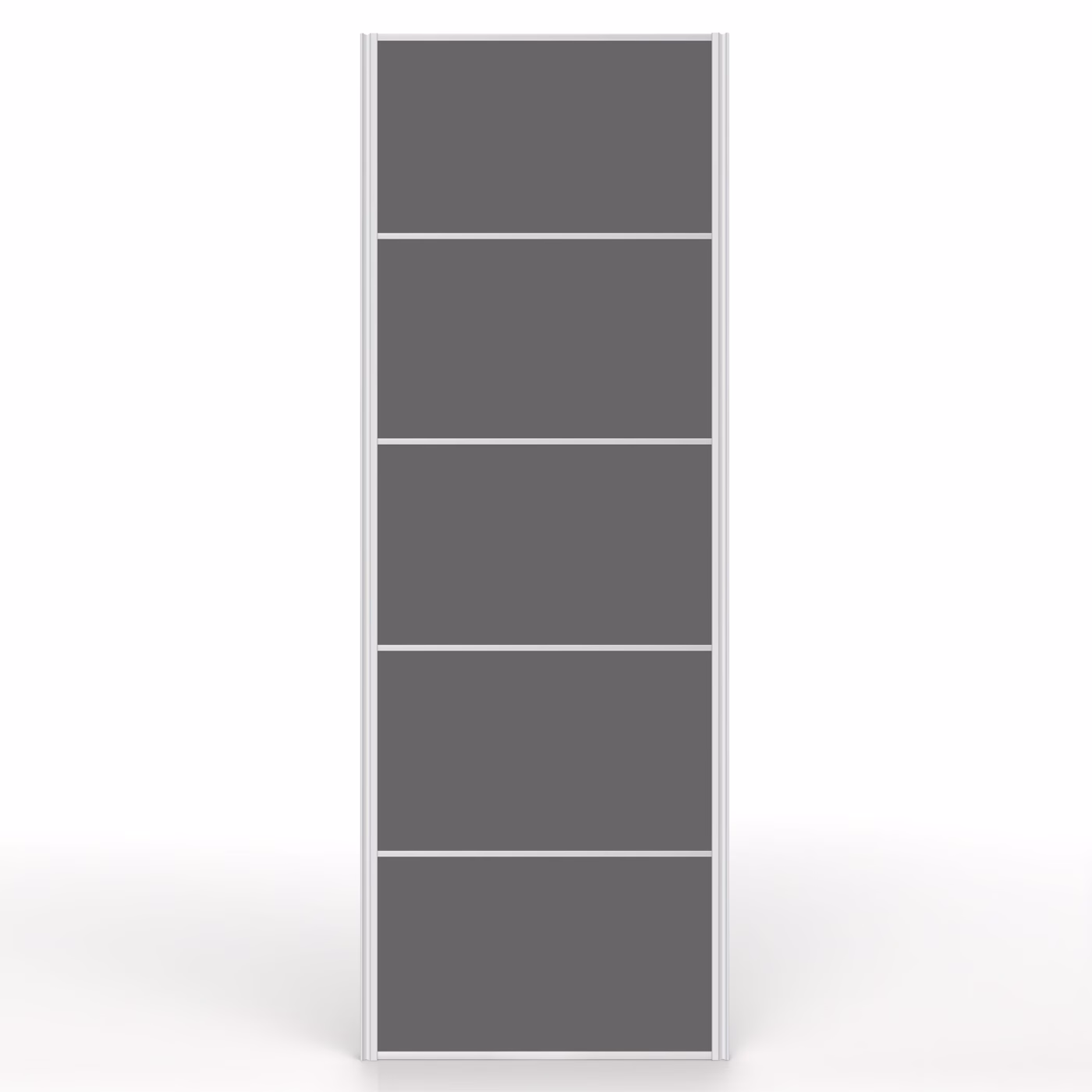 Flat-Pack Grey Satin 2000mm Sliding Wardrobe Door