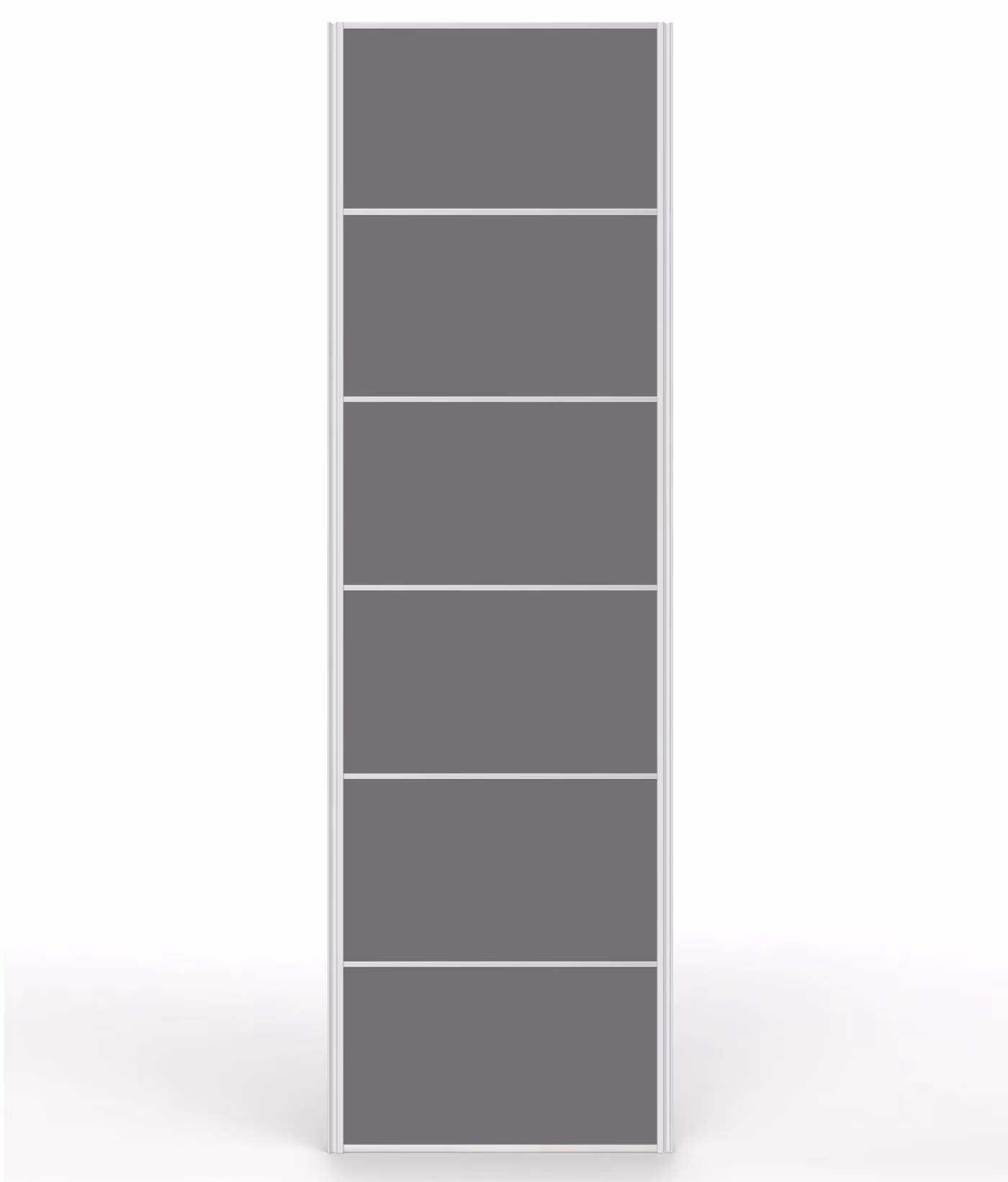 Flat-Pack Grey Satin 2400mm Sliding Wardrobe Door